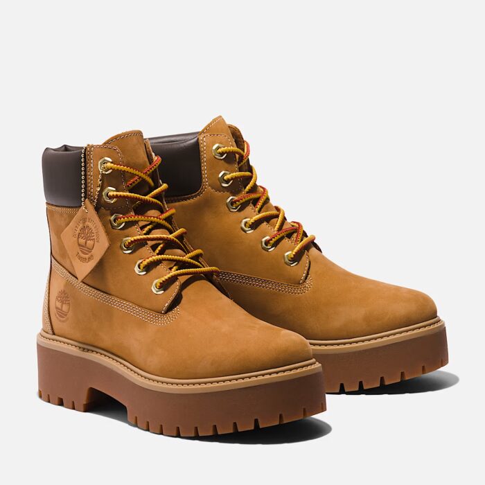 Timberland stone street 6 inch lace up waterproof boot wheat full giallo - immagine 4