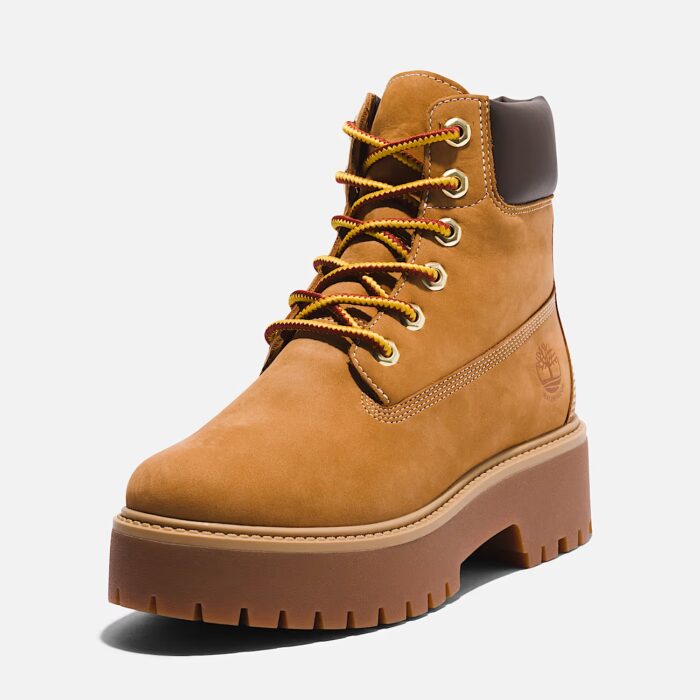 Timberland stone street 6 inch lace up waterproof boot wheat full giallo - immagine 9