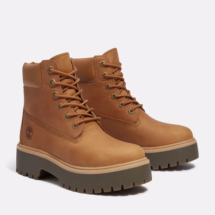Timberland stone street 6 inch lace up waterproof boot wheat full grain - immagine 8