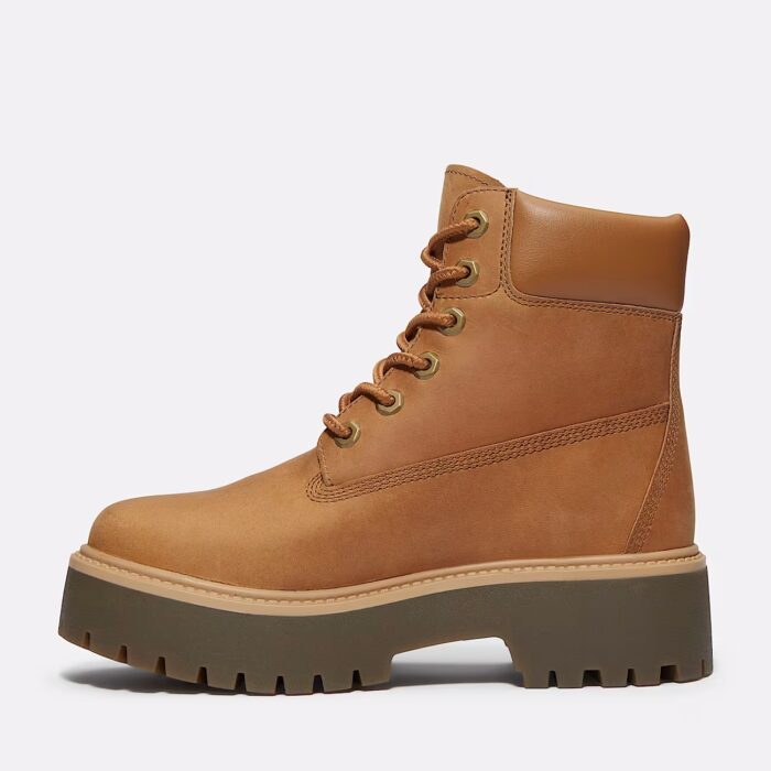 Timberland stone street 6 inch lace up waterproof boot wheat full grain - immagine 2