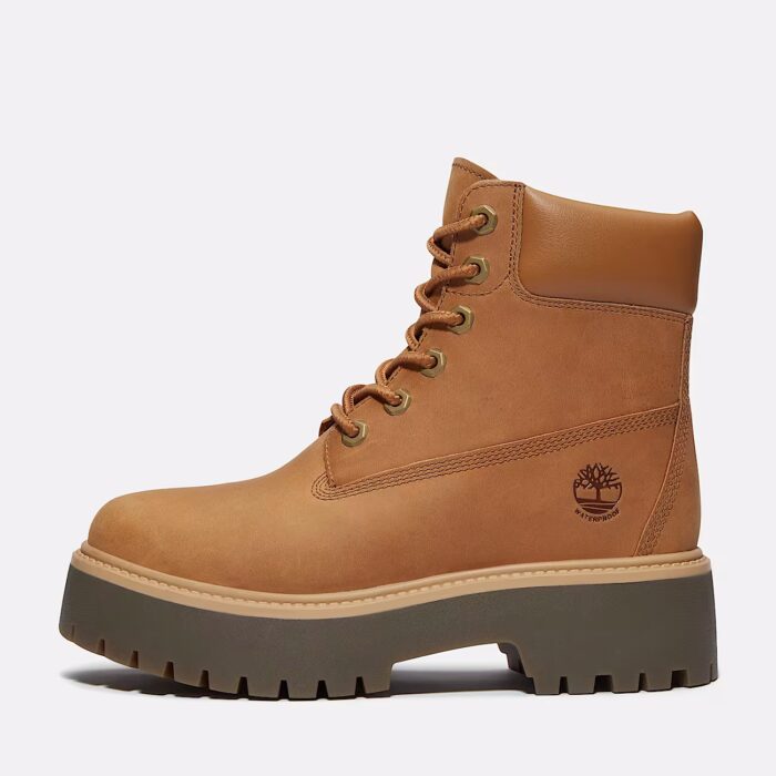 Timberland stone street 6 inch lace up waterproof boot wheat full grain - immagine 4