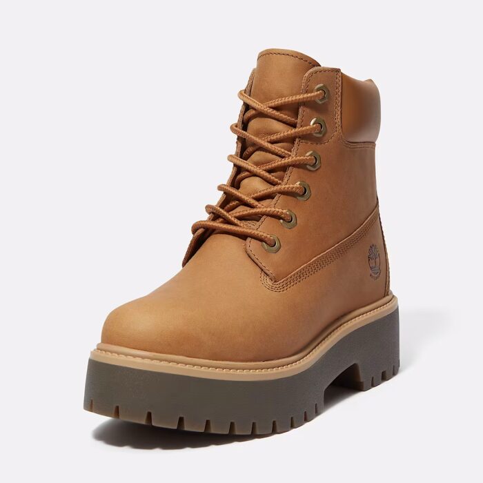 Timberland stone street 6 inch lace up waterproof boot wheat full grain - immagine 5