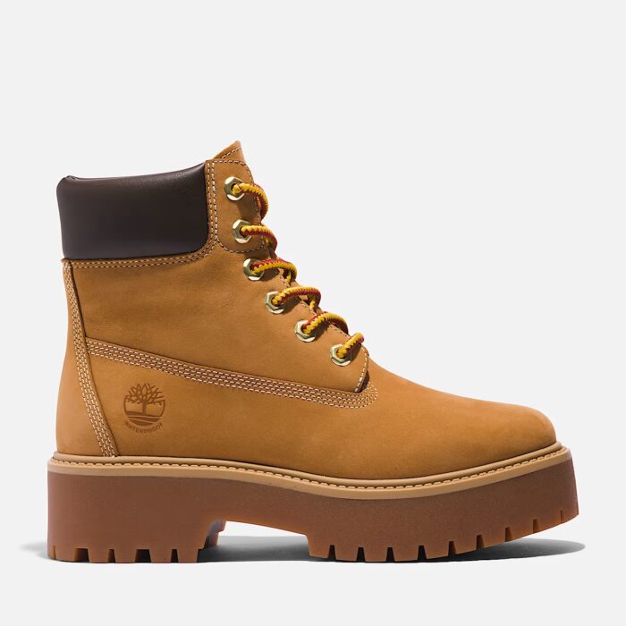 Timberland stone street 6 inch lace up waterproof boot wheat full giallo