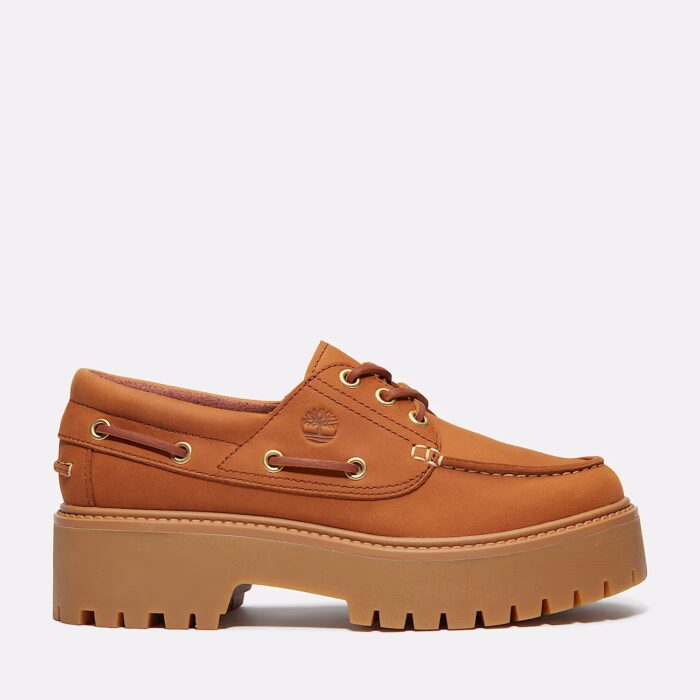 Timberland stone street boat shoe rust nubuck