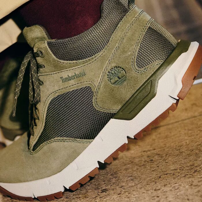 Timberland Sneaker Voyager Park Mid da Uomo in verde scuro - immagine 2