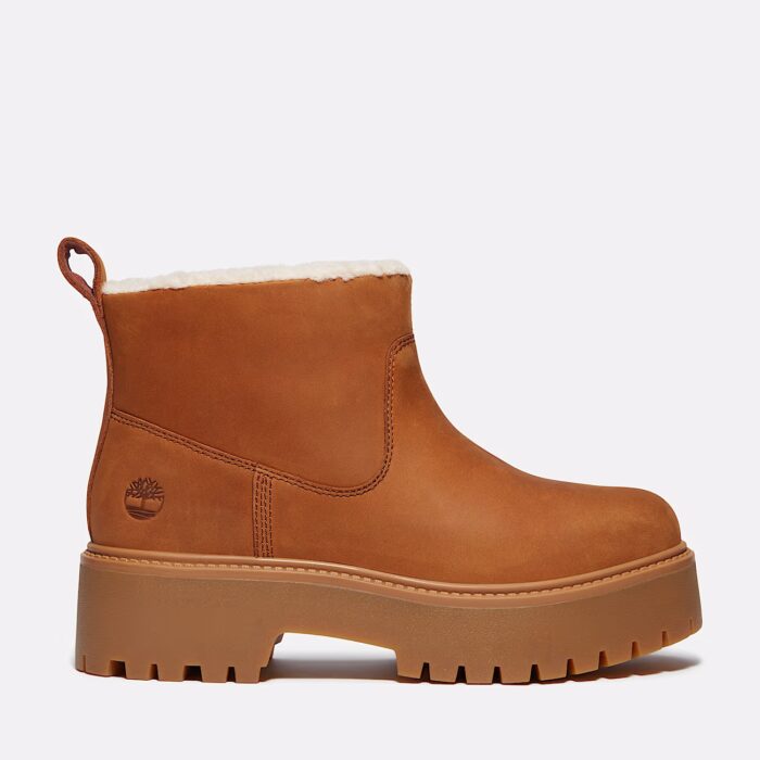 Timberland stone street mid warm lined boot rust nubuck
