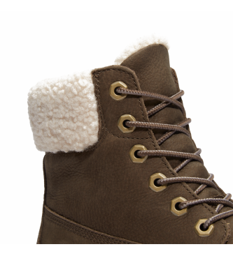 Timberland stone street mid warm lined waterproof boot dark brown full grain - immagine 7