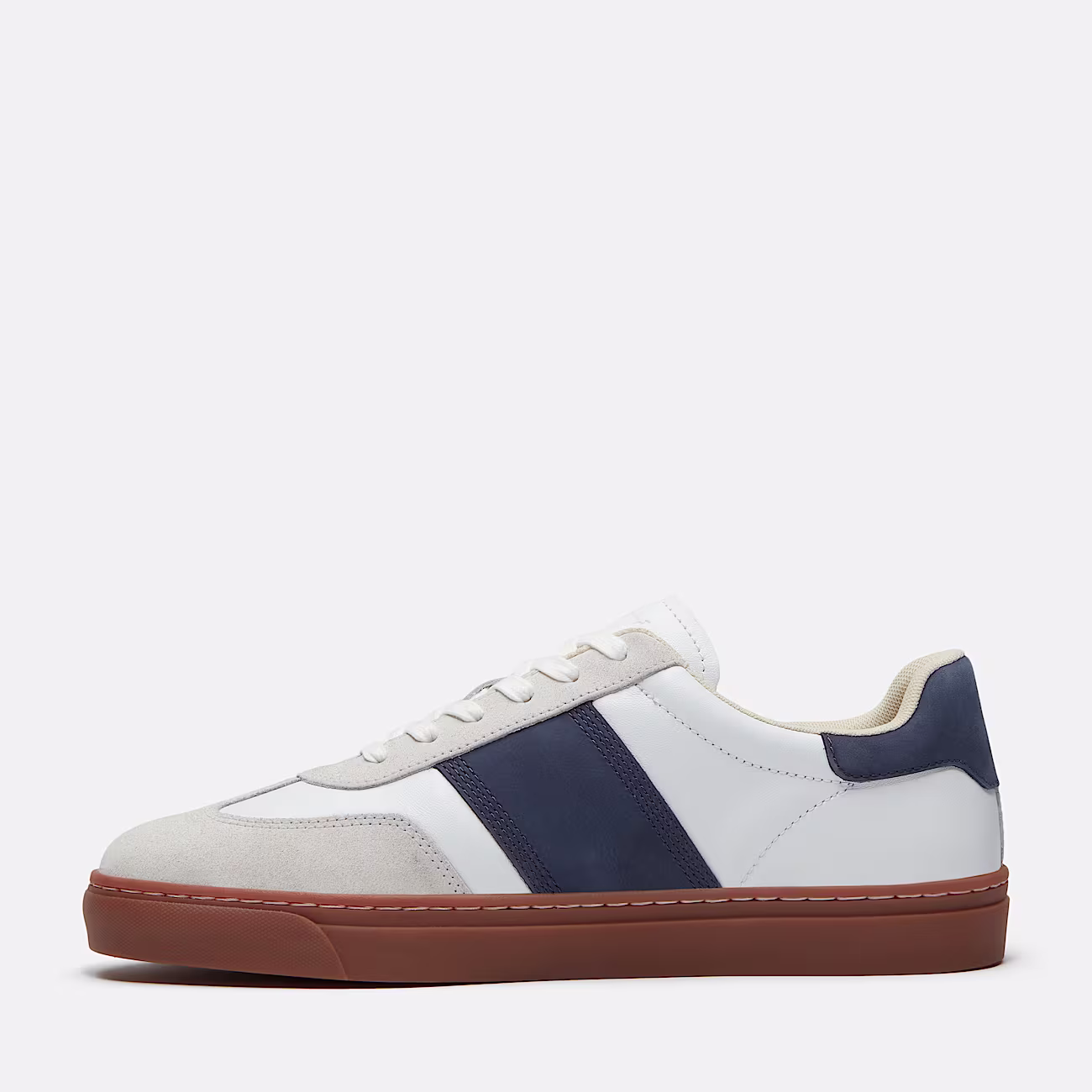 Sneaker Lisbon Street da Uomo in bianco/blu scuro . - immagine 6